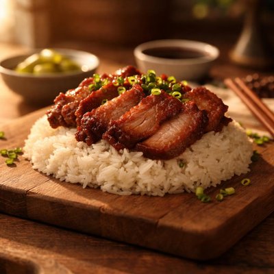 Charsiew rice
