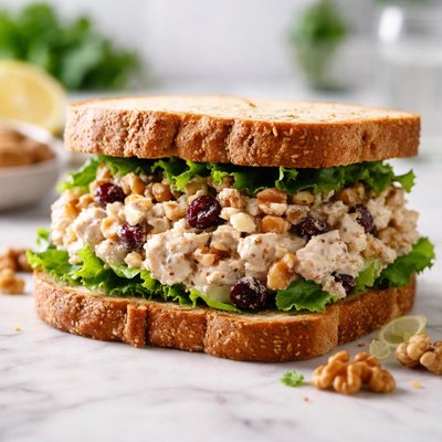 Chciken and walnut sandwich