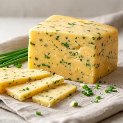 Cheddar and chives cheese
