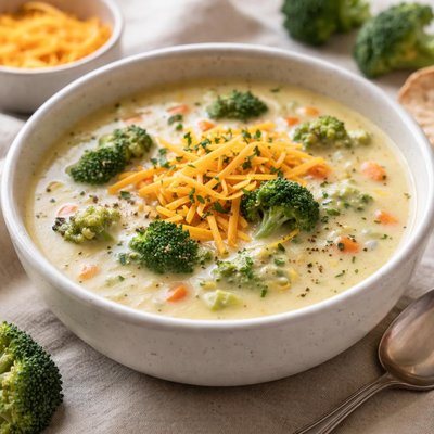 Cheddar broccoli soup