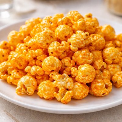 Cheddar cheese popcorn