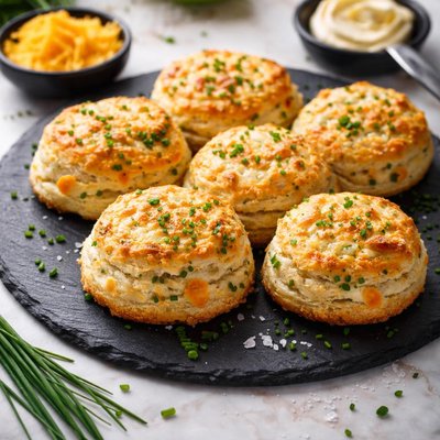 Cheddar chive biscuit