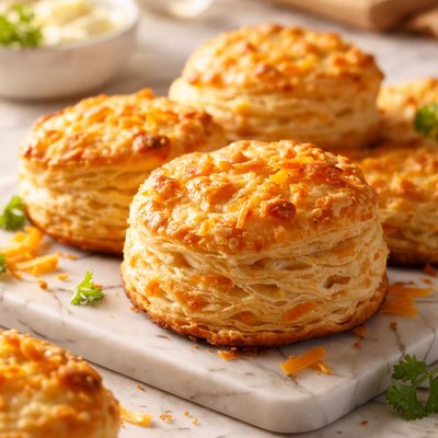 Cheddar croissant biscuit