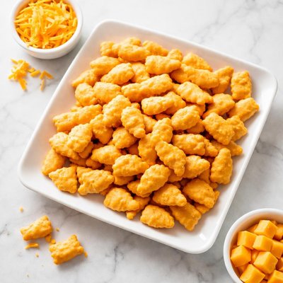 Cheddar fish snacks
