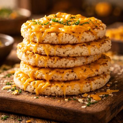 Cheddar rice cakes