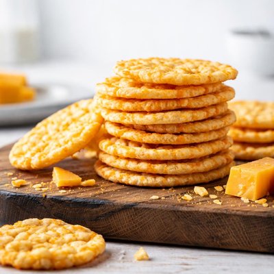 Cheddar rice thins