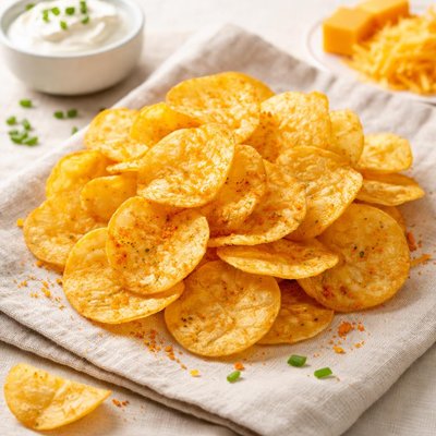 Cheddar sour cream potato chips