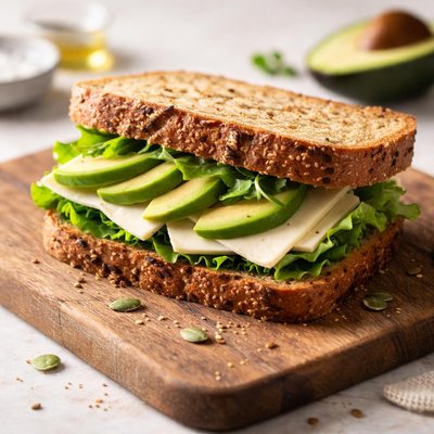 Cheese advocado sandwich