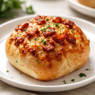 Cheese and bacon roll