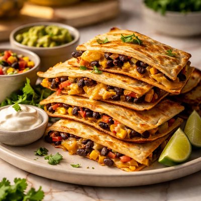 Cheese and bean quesadillas