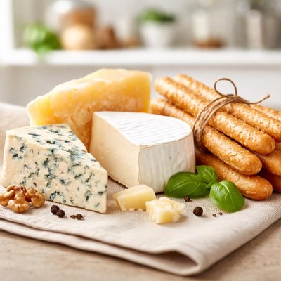 Cheese and breadsticks