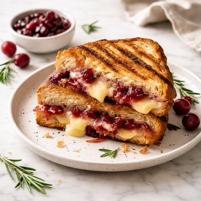 Cheese and cranberry toastie