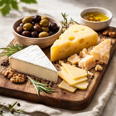 Cheese and olive