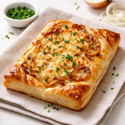 Cheese and onion cheese bake