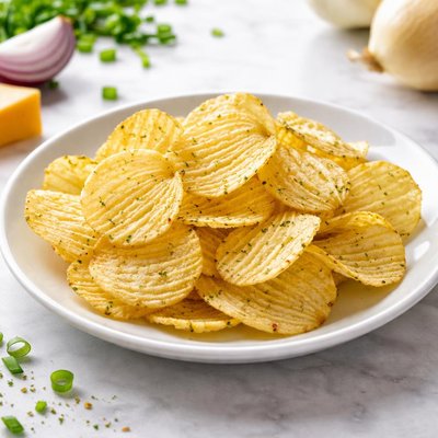 Cheese and onion crisp