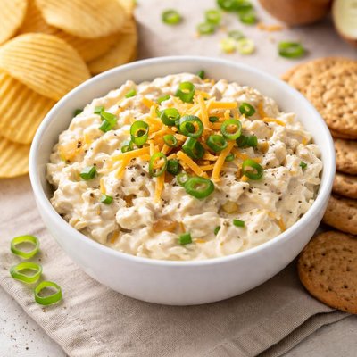 Cheese and onion dip