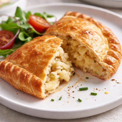 Cheese and onion pasty