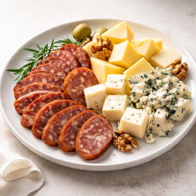 Cheese and sausage