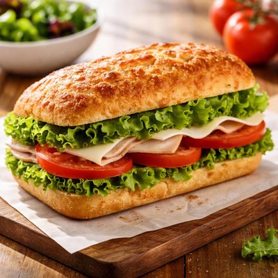 Cheese bread tomato lettuce sandwhich
