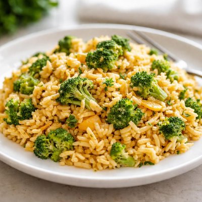 Cheese broccli rice a roni