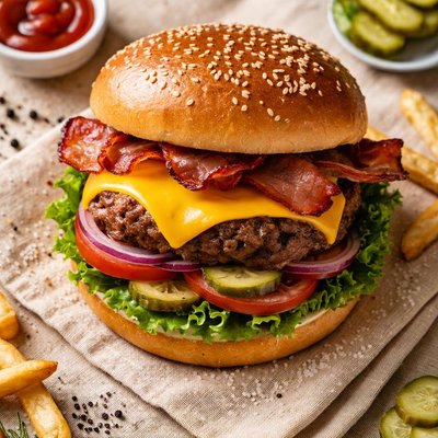 Cheese burger deluxe