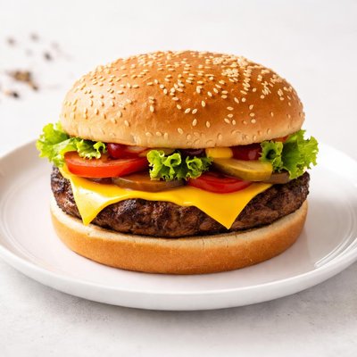 Cheese burger from burger king