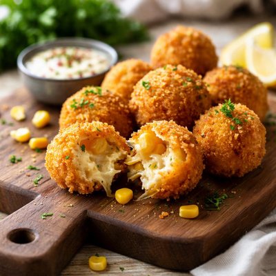 Cheese corn balls