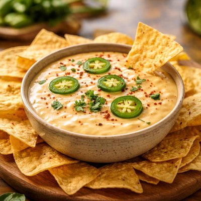 Cheese dip with jalapenos