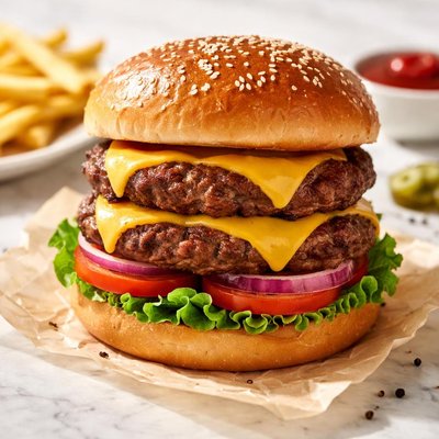 Cheese double burger