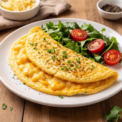 Cheese egg omelette