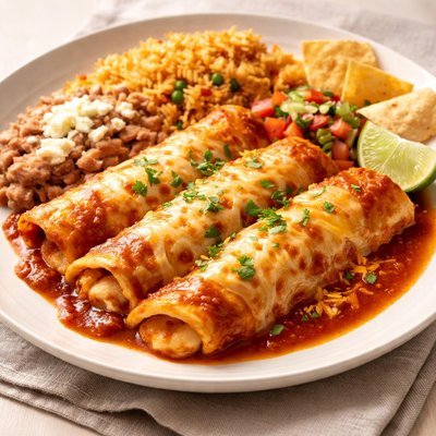 Cheese enchilada plate
