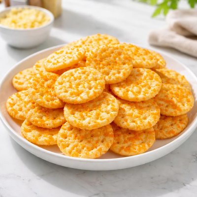 Cheese flavoured rice cracker