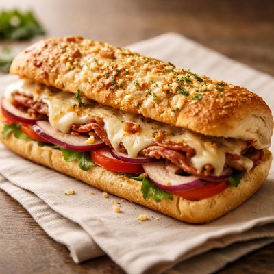 Cheese garlic toastie subway