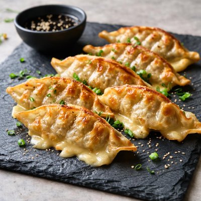 Cheese gyoza