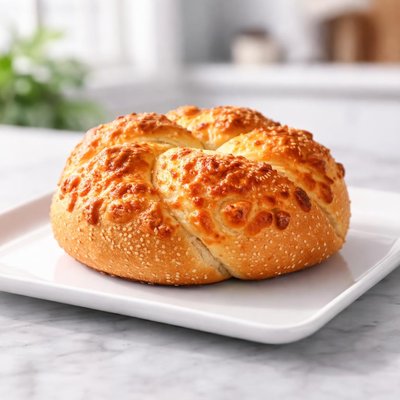 Cheese kaiser roll