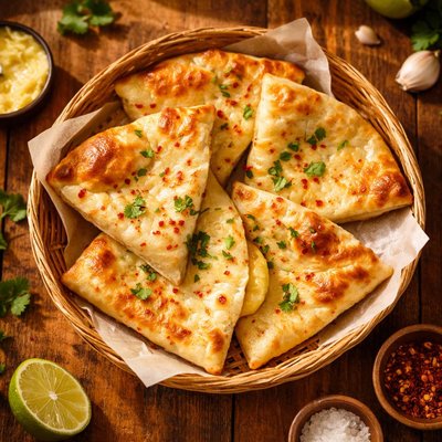 Cheese naan bread