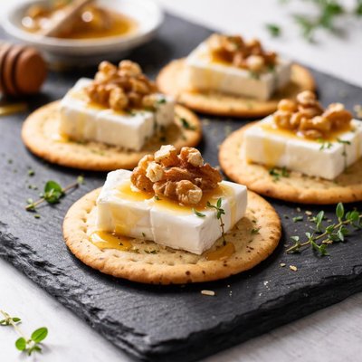 Cheese on cracker