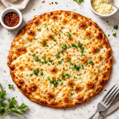 Cheese pizza without the bread