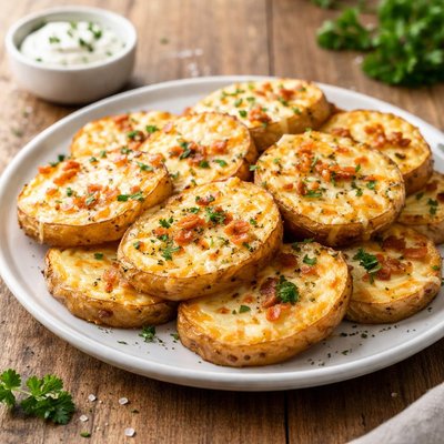 Cheese potato slices