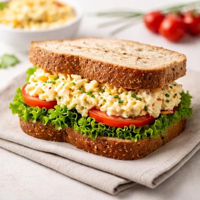 Cheese salad sandwich