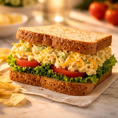 Cheese salad sandwitch