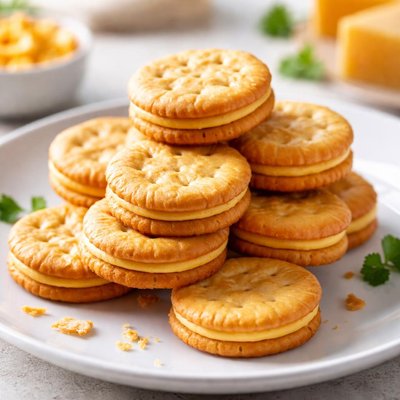 Cheese sandwich crackers
