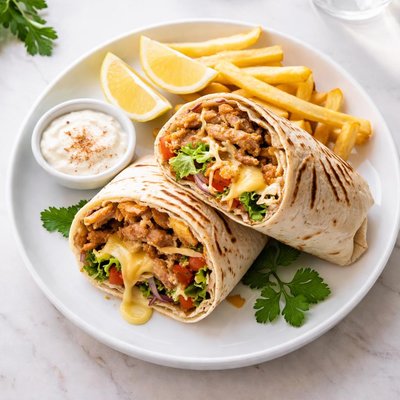 Cheese shawarma large