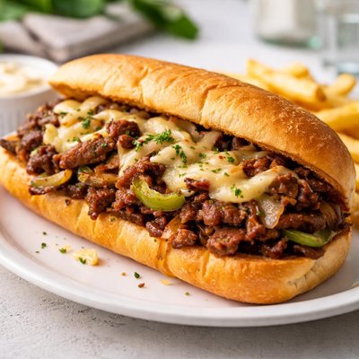Cheese steak sandwich