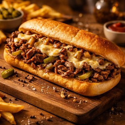 Cheese steak sub