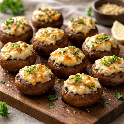 Cheese stuffed mushroom