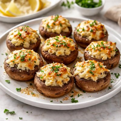 Cheese stuffed mushrooms