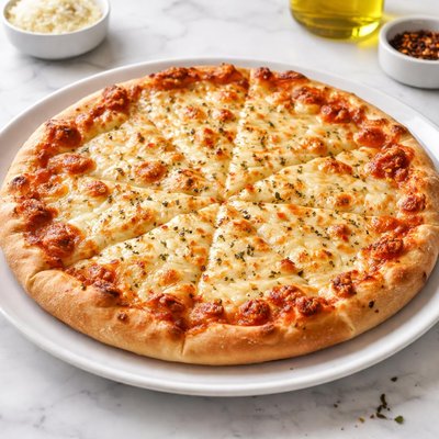 Cheese thin pizza
