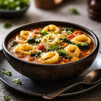 Cheese tortellini soup