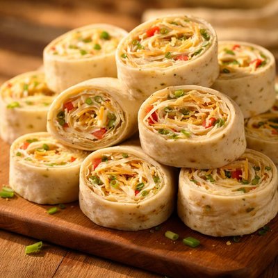 Cheese tortilla roll-up